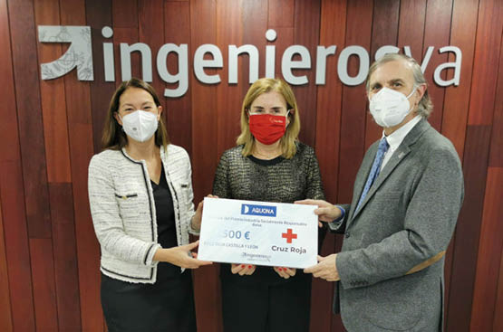 donation to the Castilla y León Red Cross thanks to the ingnierosVA Industry Awards